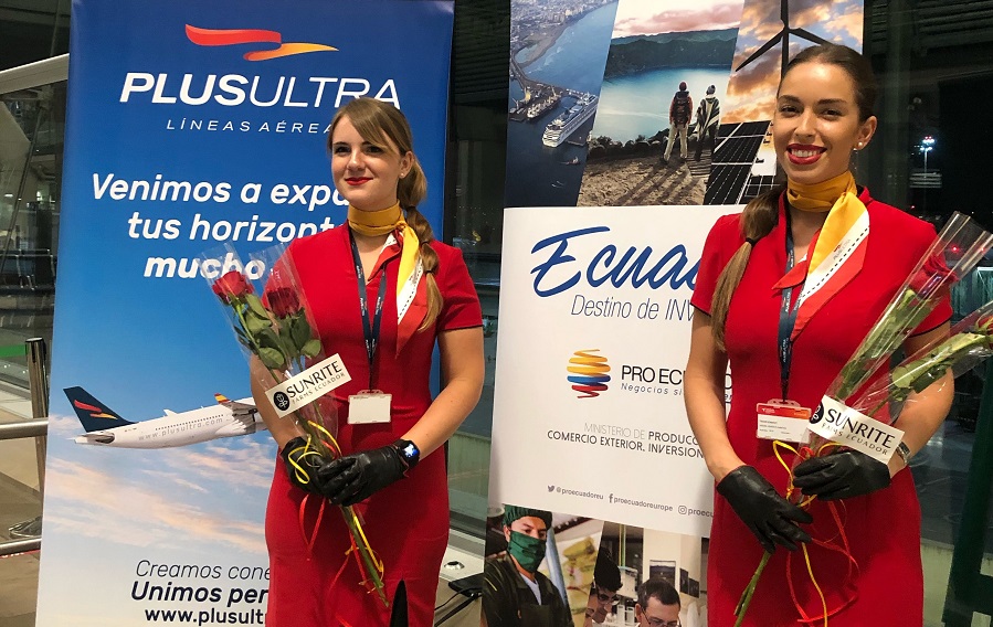 Plus Ultra Líneas Aéreas inaugura su ruta a Ecuador